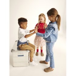 Minymo Nederdel Skirt Glitter AOP Spanish Villa