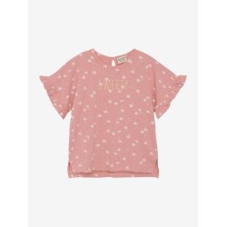 Minymo T-shirt SS AOP Strawberry Ice