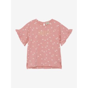 Minymo T-shirt SS AOP Strawberry Ice