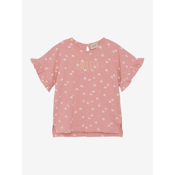 Minymo T-shirt SS AOP Strawberry Ice