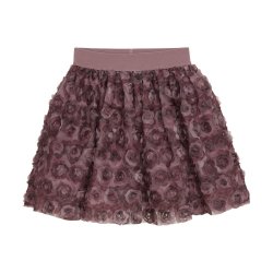 Minymo Nederdel Skirt Mesh Flowers Deco Rose