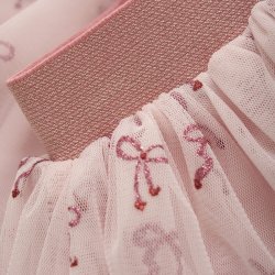 Minymo Nederdel Skirt Glitter AOP Rosen Quartz