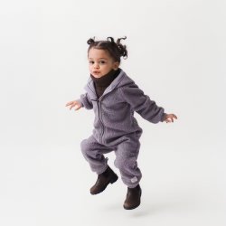 Mini A Ture Fleecedragt Matadel Teddyfleece Heldragt Zinc Purple