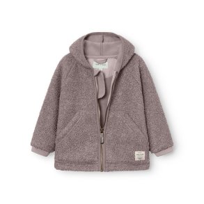 Mini A Ture Fleecejakke MatLiff Teddyfleece Zinc Purple