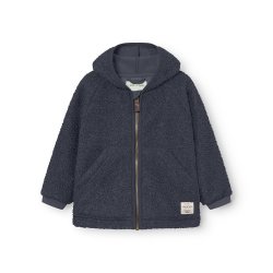 Mini A Ture Fleecejakke MatLiff Teddyfleece Ombre Blue