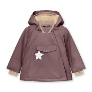 Mini A Ture Vinterjakke Wang Peppercorn Plum