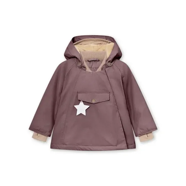 Mini A Ture Vinterjakke Wang Peppercorn Plum