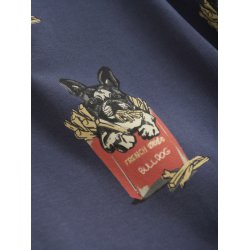 Minymo T-shirt SS AOP Blue Nights