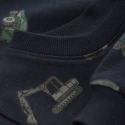 Minymo Sweatshirt LS AOP Dark Navy