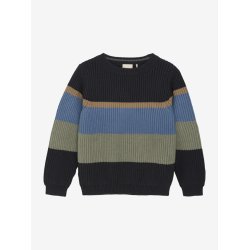 Minymo Bluse LS Strik Pullover Dark Navy