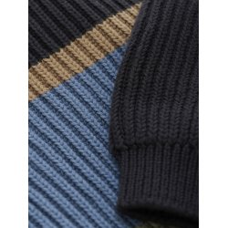 Minymo Bluse LS Strik Pullover Dark Navy