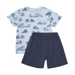 Minymo T-shirt + Shorts st AOP Skyway