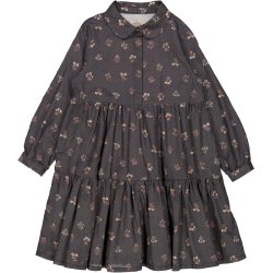 Wheat Kjole LS Junior Felucca Black Flowers