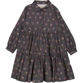 Wheat Kjole LS Junior Felucca Black Flowers