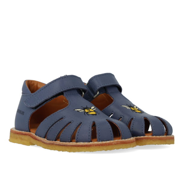 Angulus Sandal Begynder med Bi Broderi Indigo