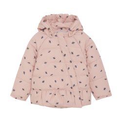 Minymo Vinterjakke Quilted AOP Mellow Rose