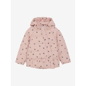 Minymo Vinterjakke Quilted AOP Mellow Rose