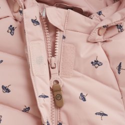 Minymo Vinterjakke Quilted AOP Mellow Rose