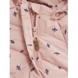 Minymo Vinterjakke Quilted AOP Mellow Rose