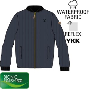 Mikk-Line Termojakke Duvet Boys Blue Nights