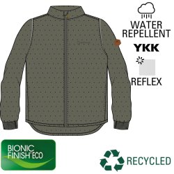 Mikk-Line Termojakke Soft Recycled Boy Dusty Olive