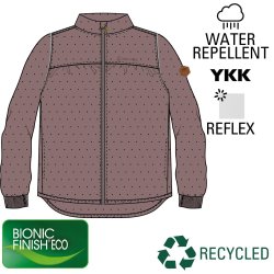 Mikk-Line Termojakke Soft Recycled Girl Twilight Mauve