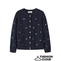 Name It Cardigan Mini Strik LS Teart Navy Blazer