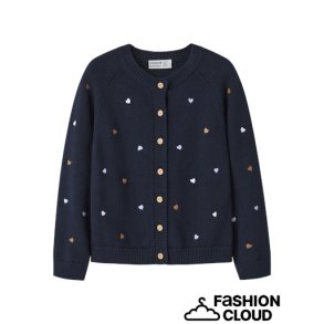 Name It Cardigan Mini Strik LS Teart Navy Blazer