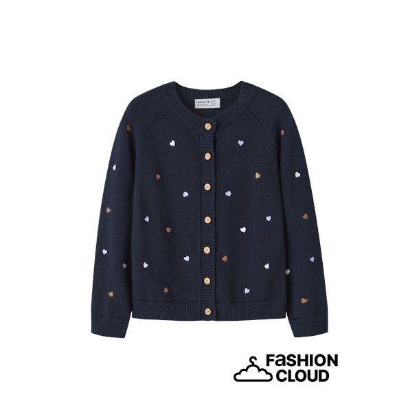 Name It Cardigan Mini Strik LS Teart Navy Blazer