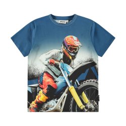 Molo T-shirt SS Riley Big MC Blue