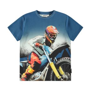 Molo T-shirt SS Riley Big MC Blue