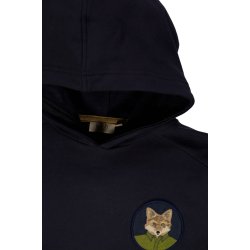 Wheat Sweatshirt Fox Badge Midnight Blue