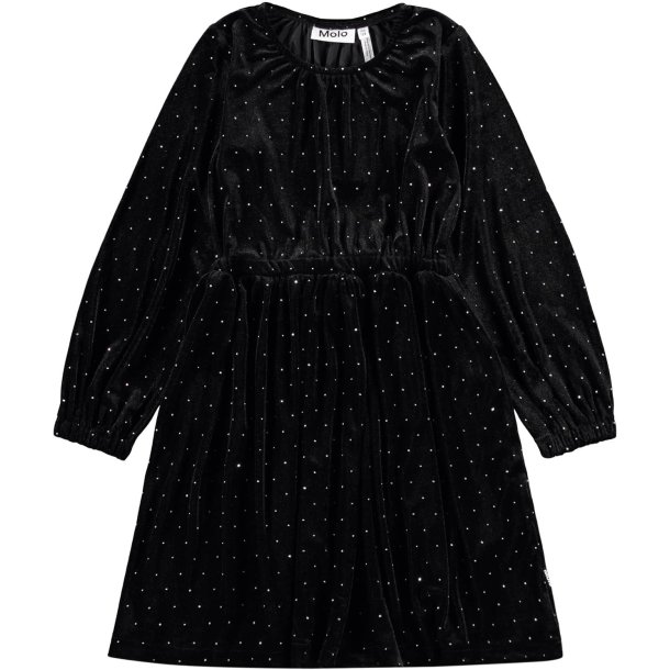 Molo Kjole LS Carolyn Black Stones