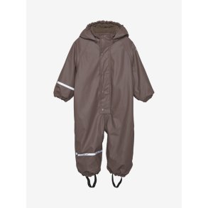 CeLaVi Regndragt med Fleece Coffee Quartz