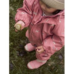 CeLaVi Regndragt Baby Fleece AOP Brisk Dust