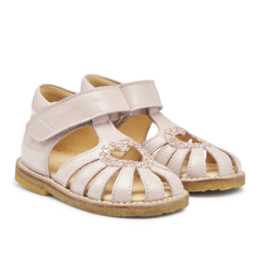 Angulus Sandal Begynder Hjertesandal Glitter Pale Rose