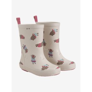 CeLaVi Gummistvler Wellies AOP Warm Taupe