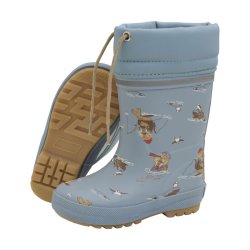 CeLaVi Termogummistvler Thermal Wellies AOP Smoke Blue