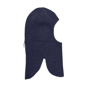 CeLaVi Elefanthue Uld Strik Balaclava Navy Melange