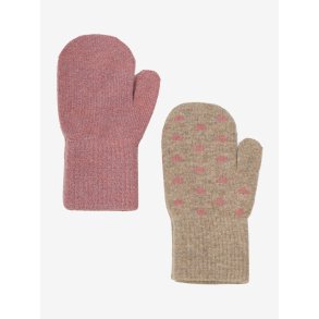 CeLaVi Luffer Uld 2-pak Magic Mittens Brick Dust