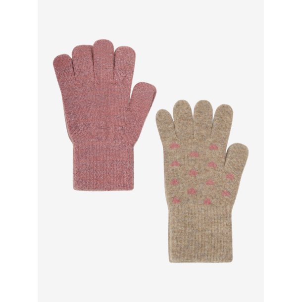 CeLaVi Vanter Uld 2-pak Magic Gloves Brick Dust
