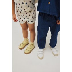 Angulus Sneakers Sko Velcro Lys gul Glitter