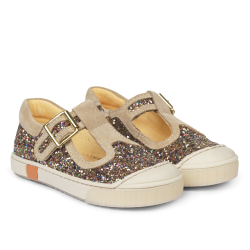 Angulus Tullesko med spnde Multi Glitter/Sand