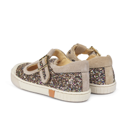 Angulus Tullesko med spnde Multi Glitter/Sand