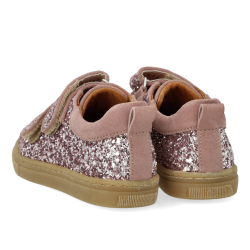 Angulus Sneaker Glitter Velcro Blossom Glitter