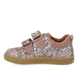 Angulus Sneaker Glitter Velcro Blossom Glitter