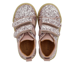 Angulus Sneaker Glitter Velcro Blossom Glitter