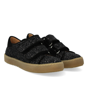 Angulus Sneaker Glitter Velcro Black