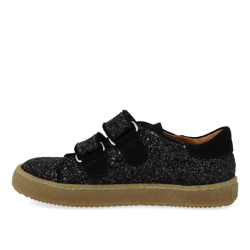 Angulus Sneaker Glitter Velcro Black