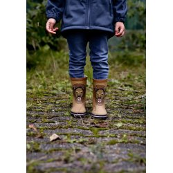 Mikk-Line Gummistvler 3D Wellie Lion Dijon